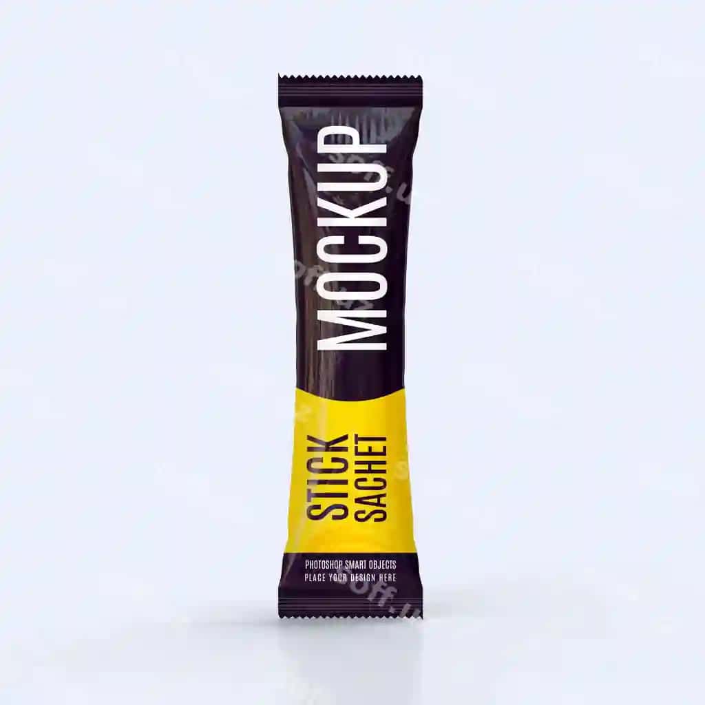 Pasta sachet paketi namunasi | Stick sachet packet mockup