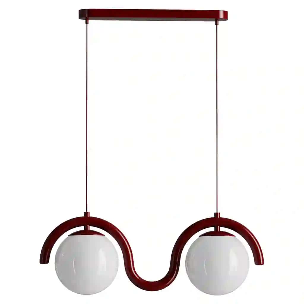 Lenox Linear Ball Pendant Lamp 2 heads