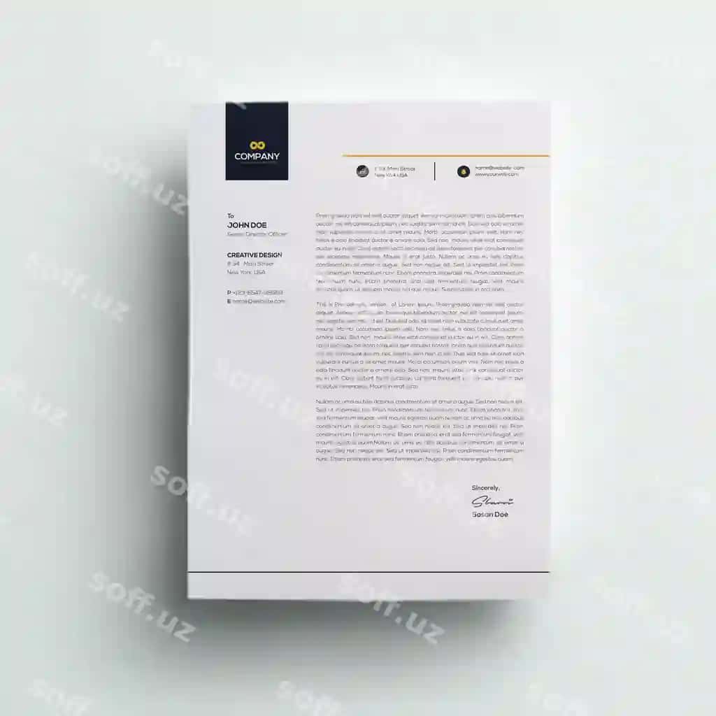 Kompaniya xat qadoiyibi | Corporate letterhead