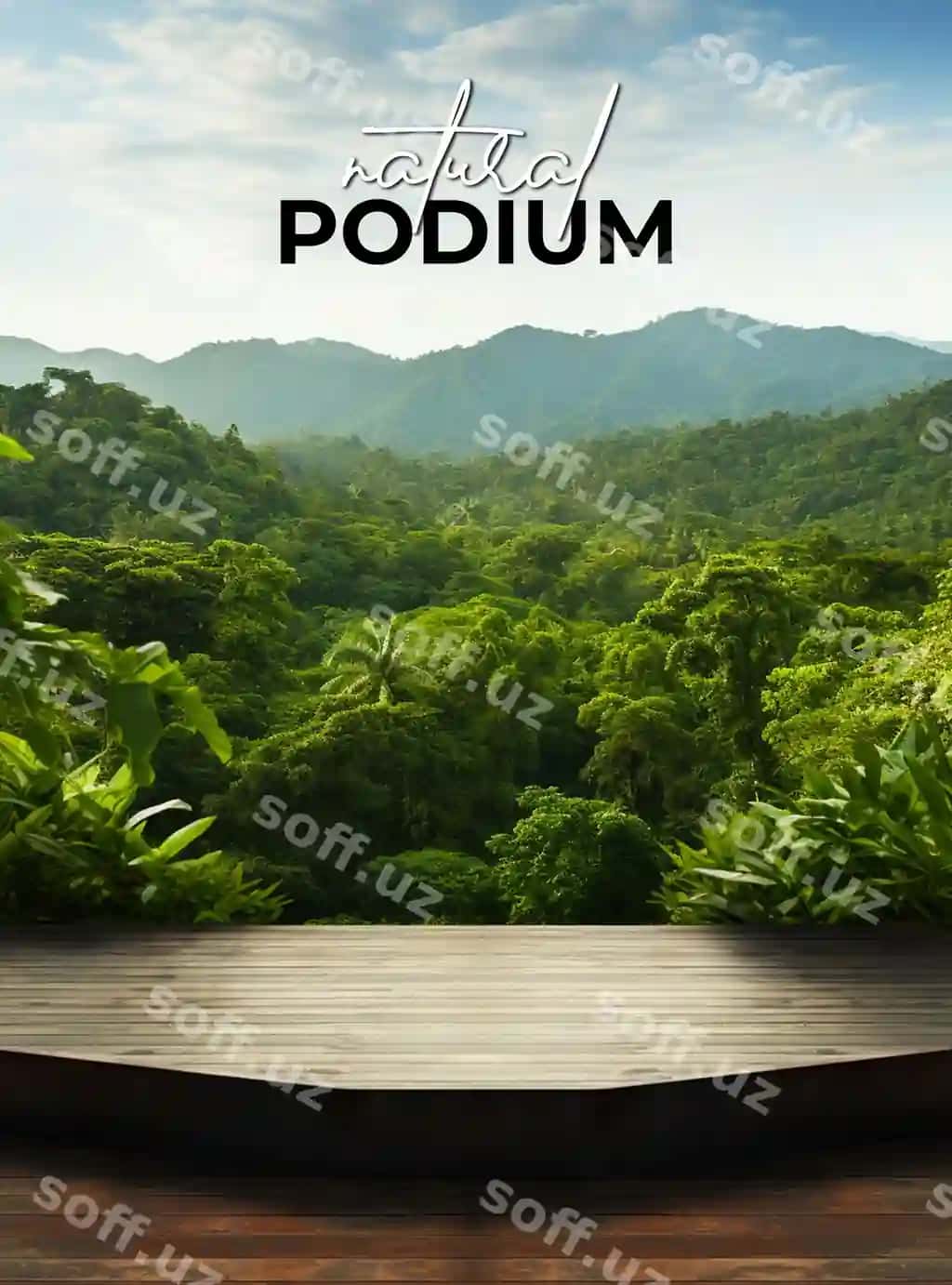 Mahsulot ko'rsatish 3d podium orqa fonda postery dizayni | Product display 3d podium background poster design