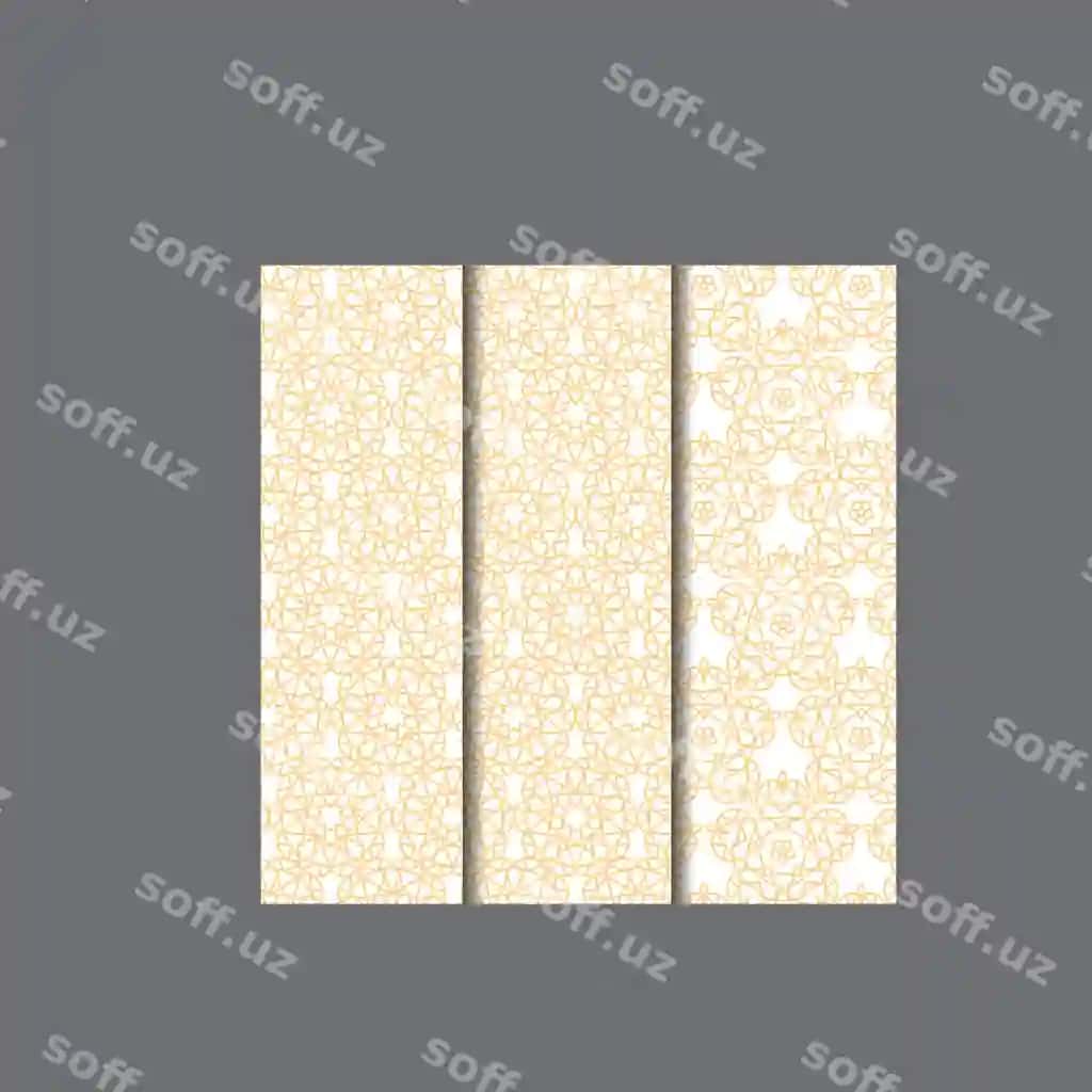 Sariq oyna o'ttiz chegara va o'ttiz naqsh bilan | Yellow window with gold border gold pattern