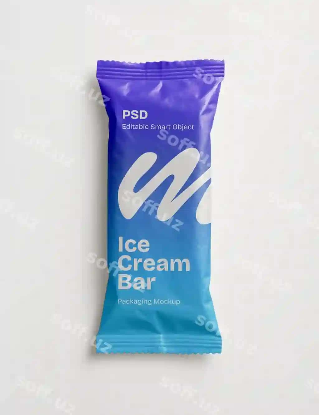 Muzza bar qadoqlash namunasi | Ice cream bar packaging mockup