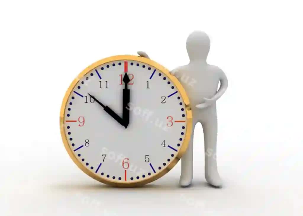 3d soatli erkak | 3d man with clock