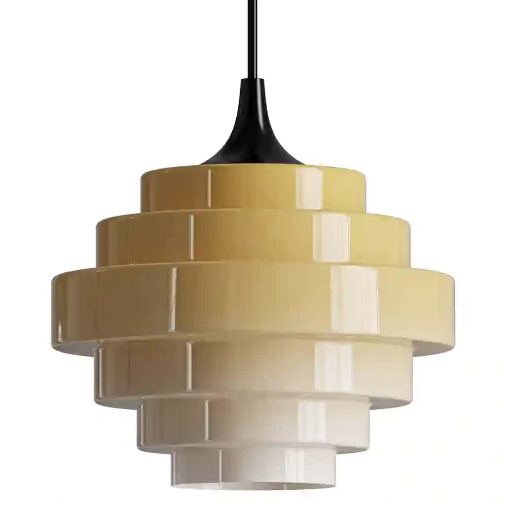 Sanenos Retro Geometric Glass Pendant Light