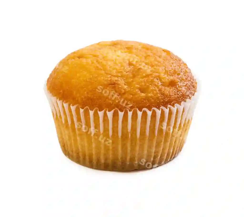 Izolyatsiya qilingan oq fonda yangi kekler | Fresh muffin isolated white background