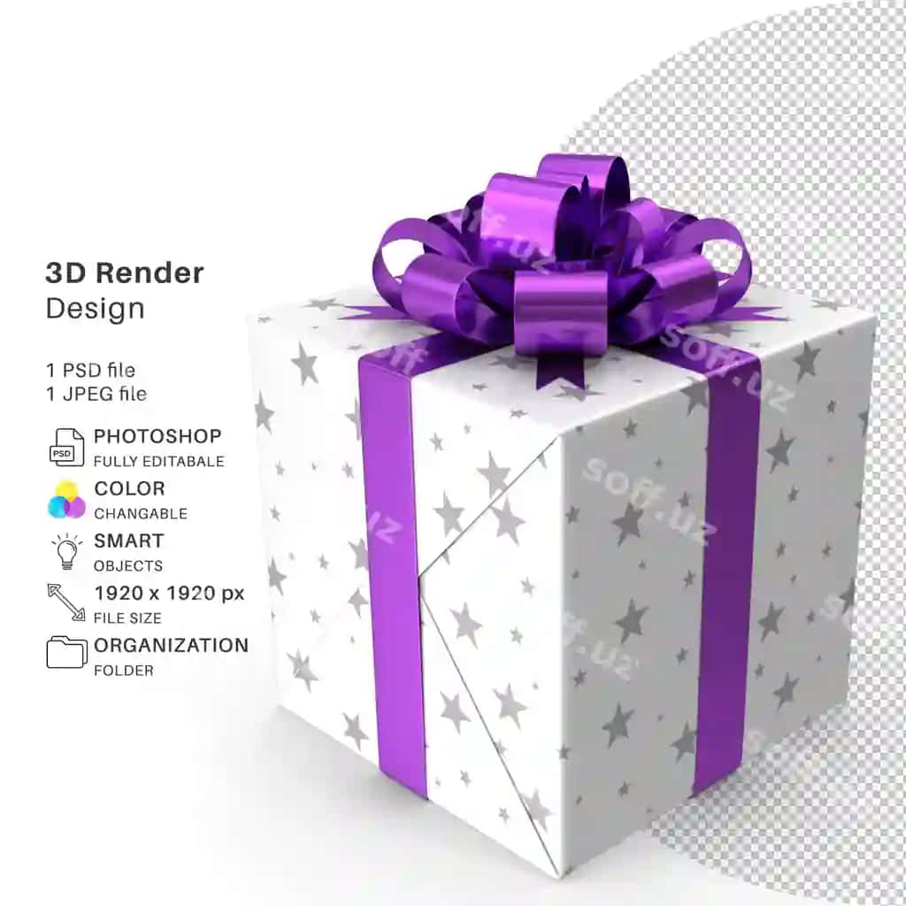 Bayramlik sovg'a qutilari 3D modelirovka PSD fayl realistik bayramlik sovg'a paketlari | Festive gift boxes 3d modeling psd file realistic festive gift packs