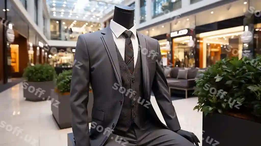 3D renderlangan foto 3D erkaklar uchun kostyum | 3d rendered photo 3d mens suiting