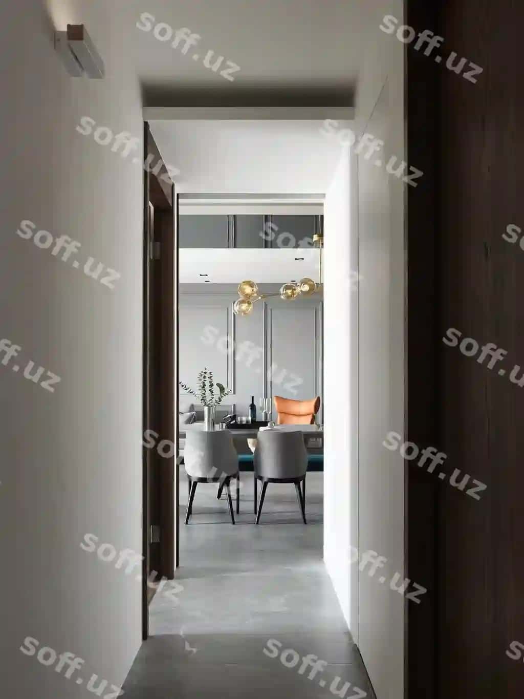Zamonaviy kvartira yol otai içerisi | Modern apartment hallway interior