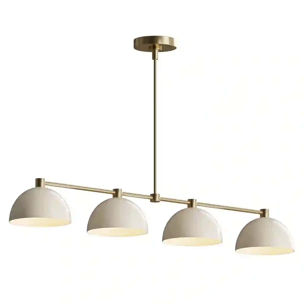 Handmade brass chandelier linear lamp brass dining room
