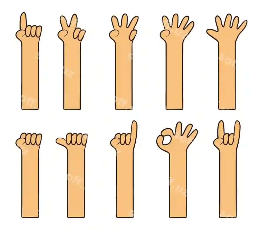 Bolalar oddiy multfilm qo'l | Childish simple cartoon hand