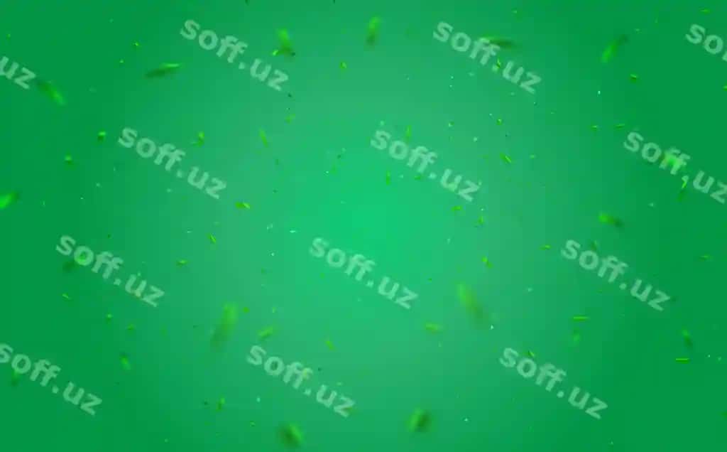 Tushadigan yorqin yashil konfetti ajraltirilgan yashil fonda | Falling shiny green confetti isolated green background