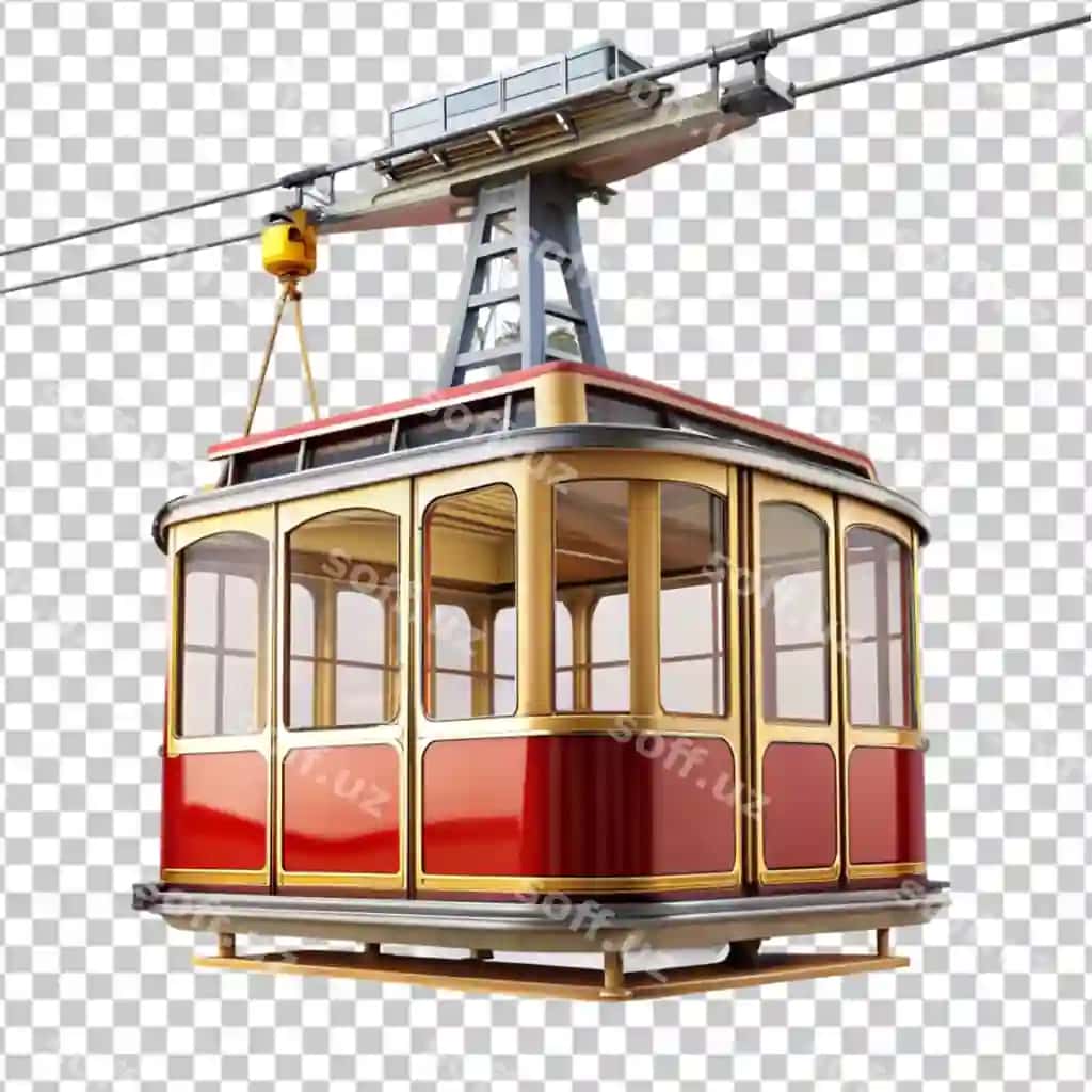 Kabelli kabin shaffof fonda | Cableway cabin transparent background