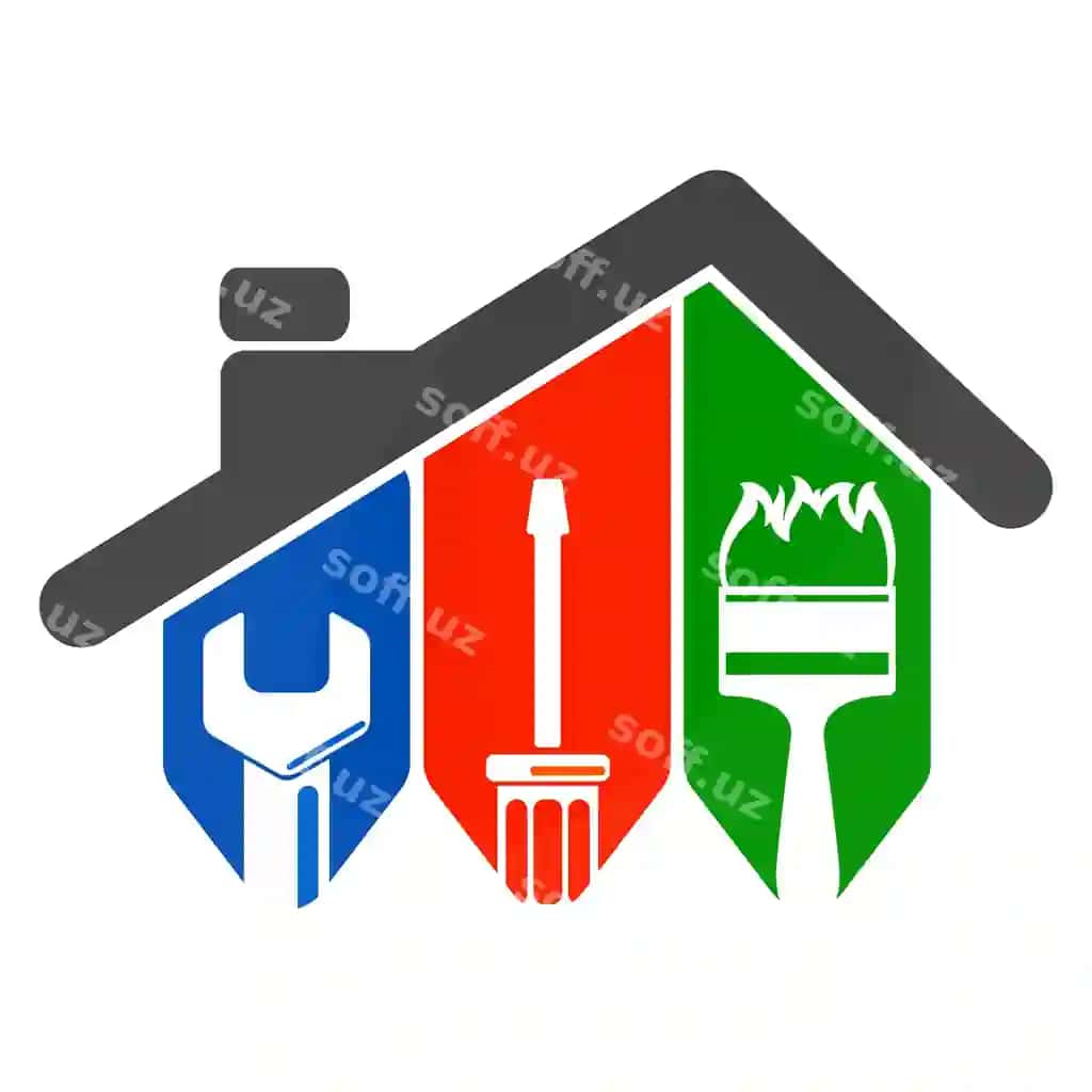 Boshqat chilinti pinat dam uy belgi tamir bino | Wrench screwdriver brush roof house sign repair housing