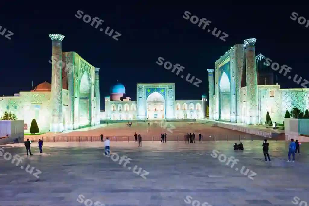 Registon akşam laser shouyi Oʻzbekiston | Registan night laser show uzbekistan