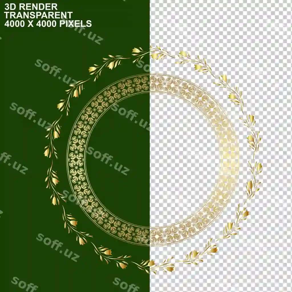 Oltin ramka aylanma chegara sulam gulli chegara tekstura ramka | Golden frame round border crown floral border texture frame