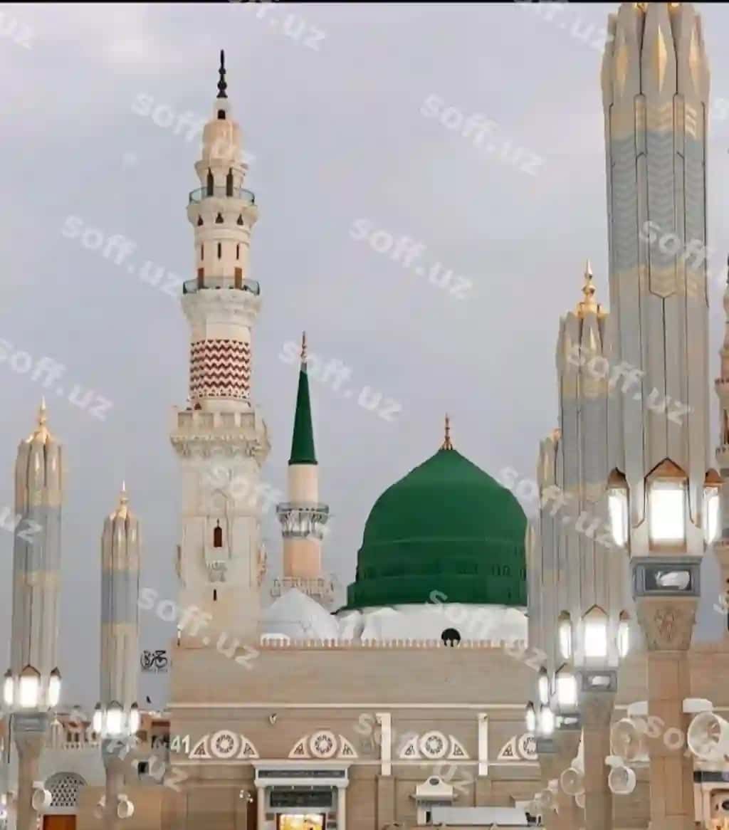 Raqami 2 bo'lgan yashil masjid | Green mosque with number 2 it