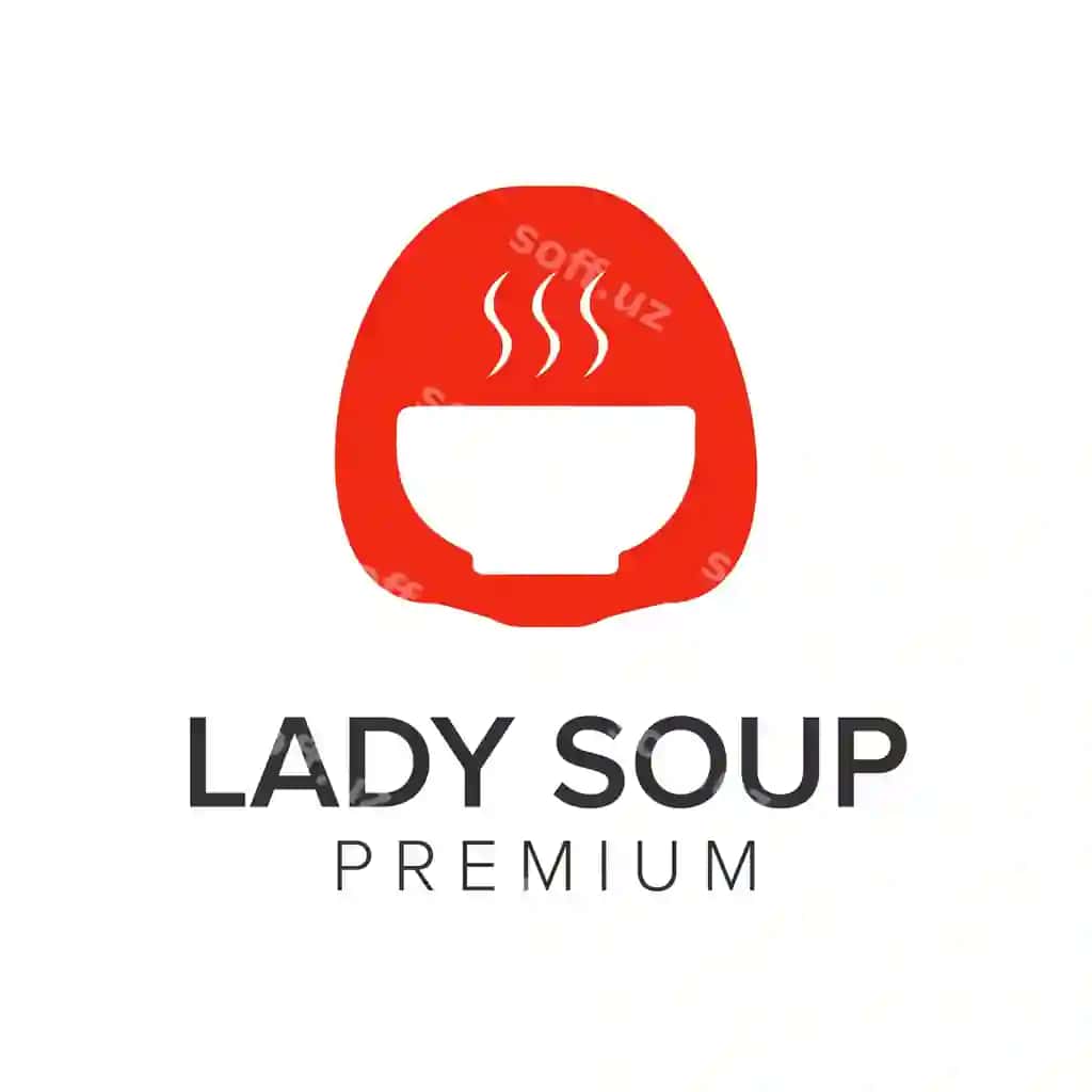 Ayollar choynasi logotipi ikon vektor shabloni | Lady soup logo icon vector template