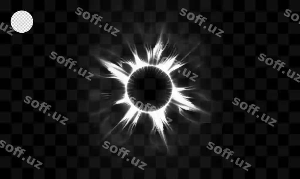 Chiroq effekti shaffof fonda | Light effect transparent background
