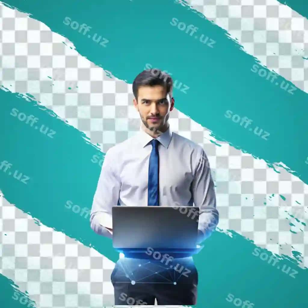Texnologiya reklama konsepsiyasi noutbuk kompyutiri sharq hologrami bilan | Technology advertisement concept laptop computer with globe hologram