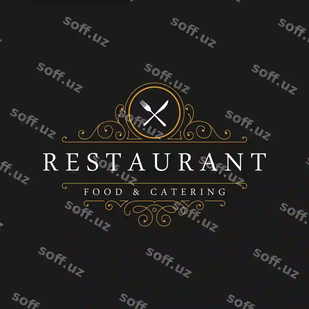Retro restoran katering vintage logotip dizayni | Retro restaurant catering vintage logo design