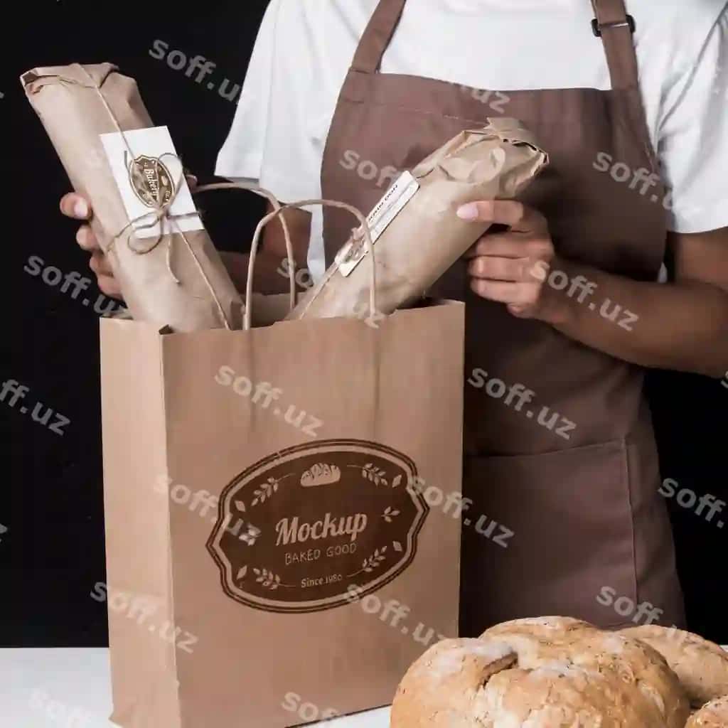 Pechenye mahsulotlari kontseptsiyasi va namuna | Bakery goods concept with mock up