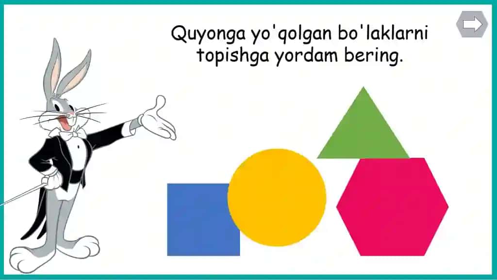 Bolalar uchun "Aqlli shakllar" – Interaktiv Mantiqiy O'yin (PowerPoint)