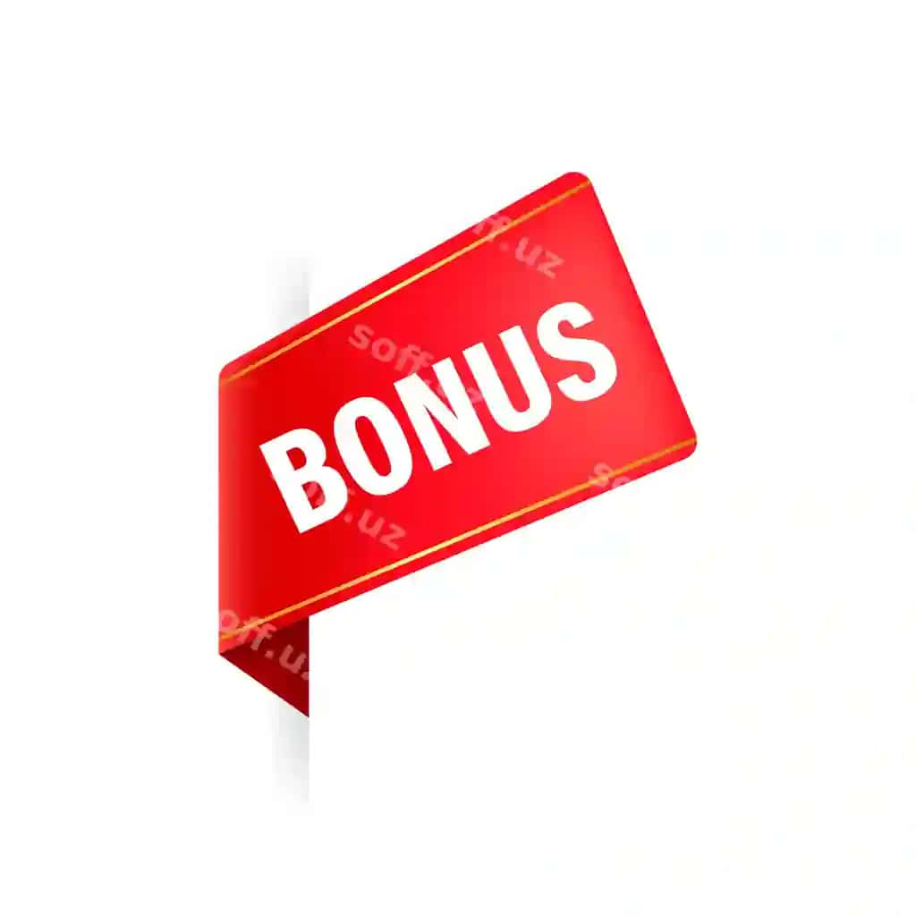 Bonus realistik qizil lenta | Bonus realistic red ribbon