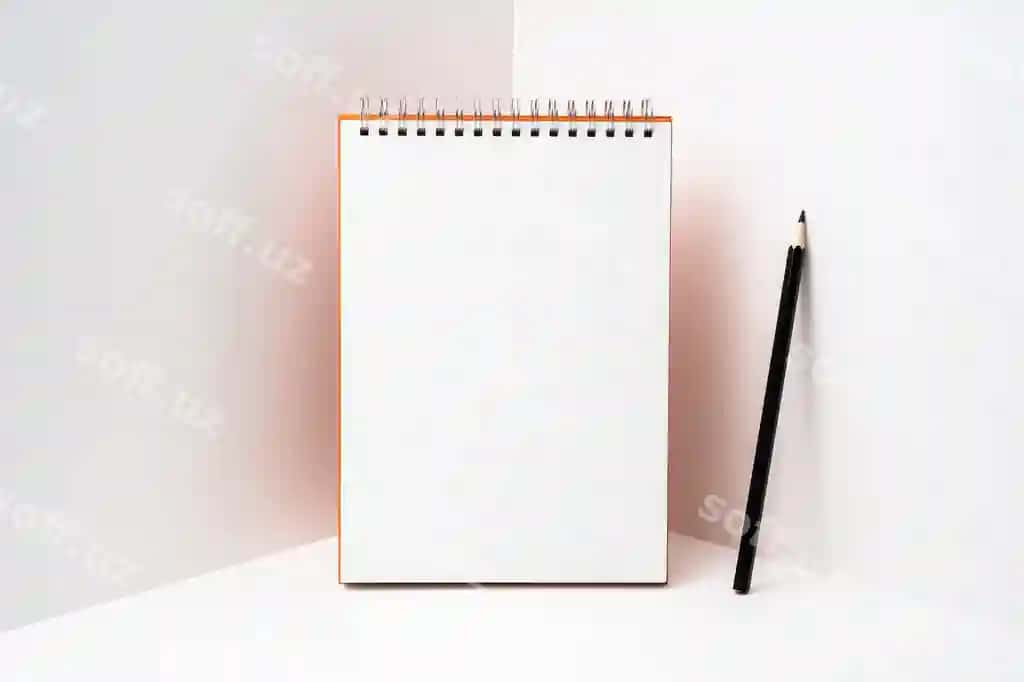 Yuqori burchakdan ko'rinish ruchka oq fonda | High angle view pen against white background