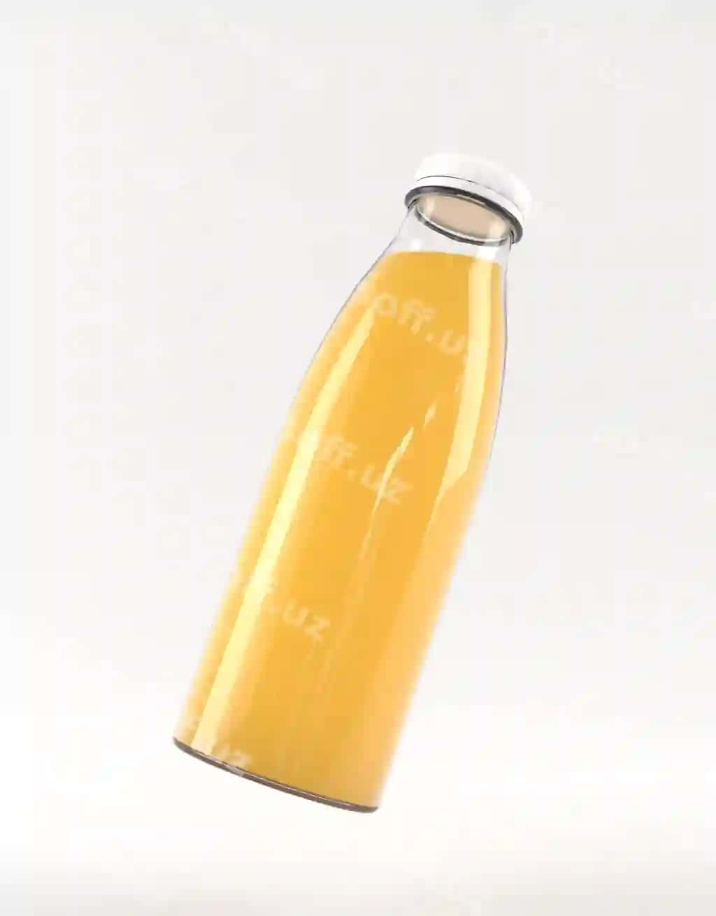 Meva suvoq shaffof shisha butilka namuna dizayni | Fruit juice clear glass bottle mock up design