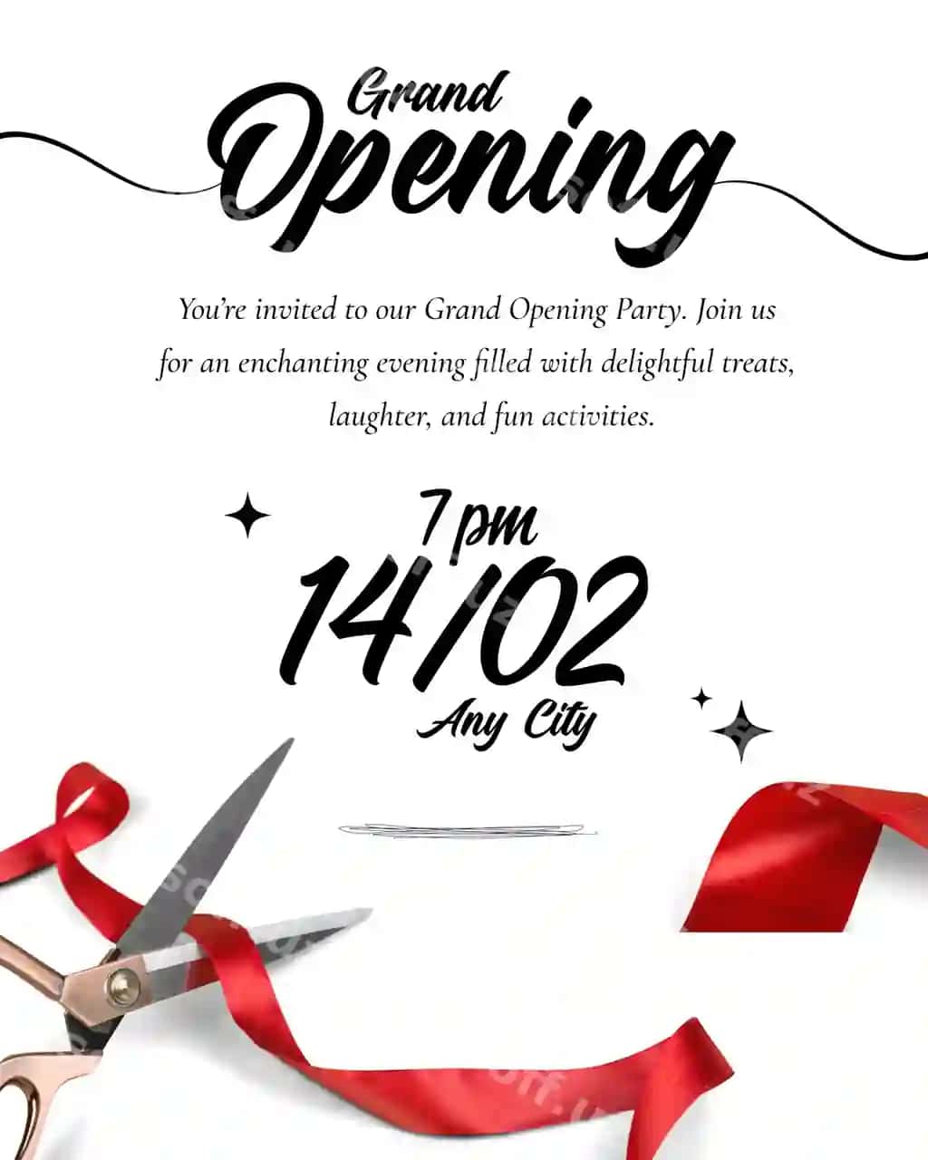 Katta ochilish to'yga taklifnoma | Grand opening party invitation