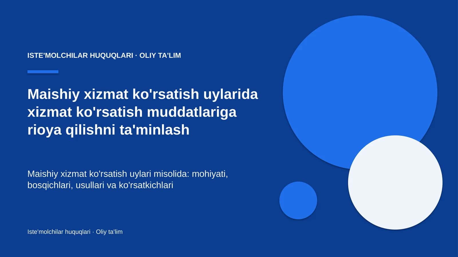 maishiy xizmat ko'rsatish uylarida xizmat ko'rsatish muddatlariga rioya qilishni ta'minlash 9777