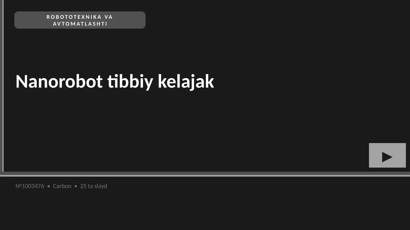 Nanorobot tibbiy kelajak