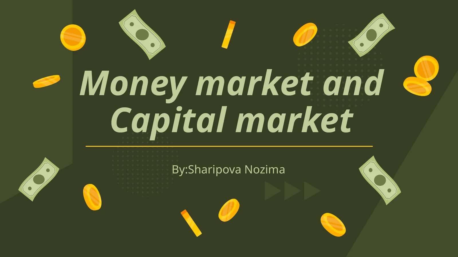 Moliyaviy bozor va Kapital bozori