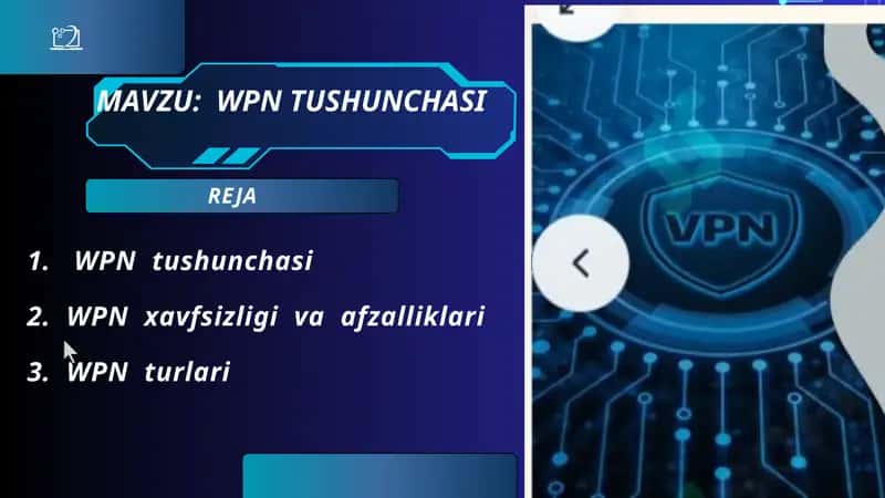 VPN TUSHUNCHASI