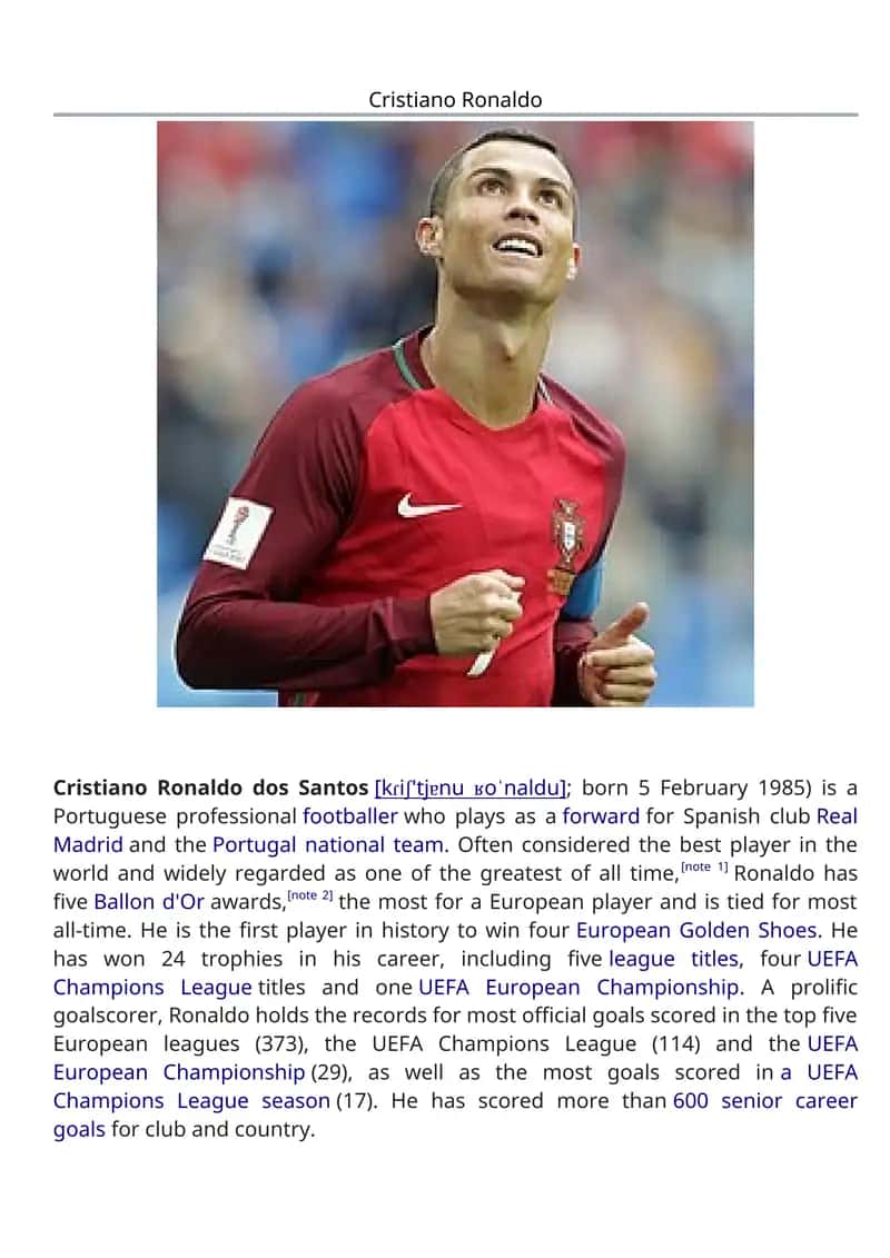 Cristiano Ronaldo