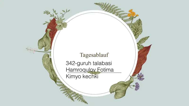 Tagesablauf