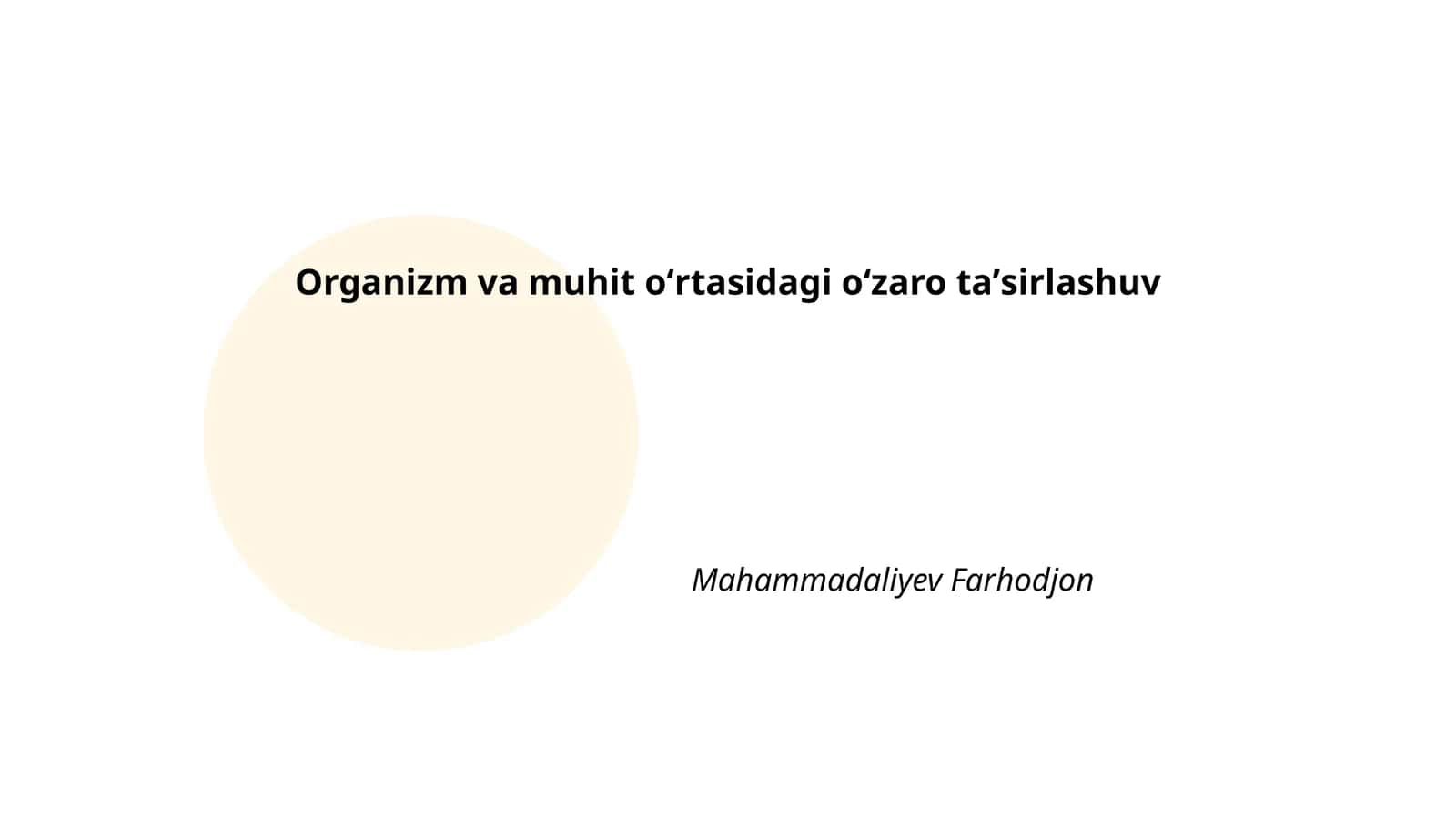 O'simliklar va hayvonlar o'rtasidagi o'zaro ta'sirlar