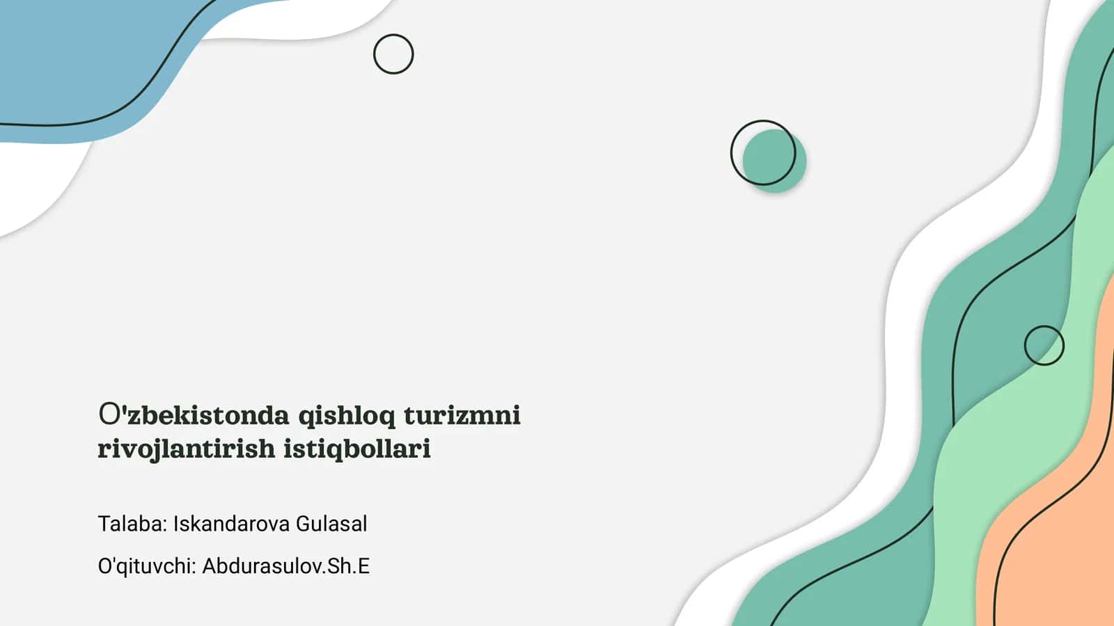 Qishloq Turizmi