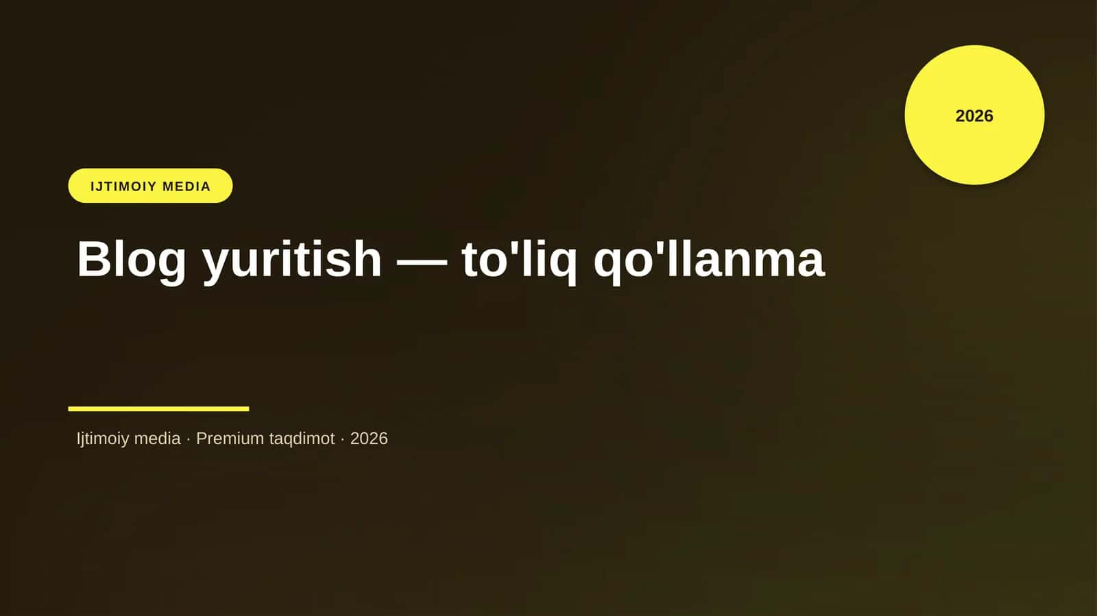 Ijtimoiy media