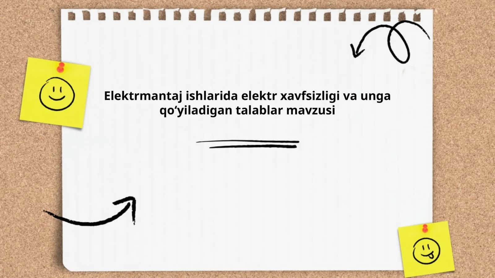 Elektr xavfsizligi talablari