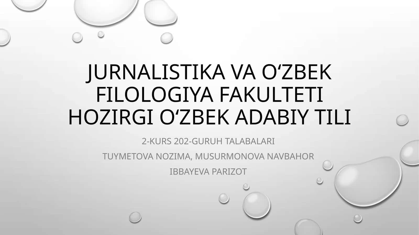 Ot, sifat va son sõz turkumlari