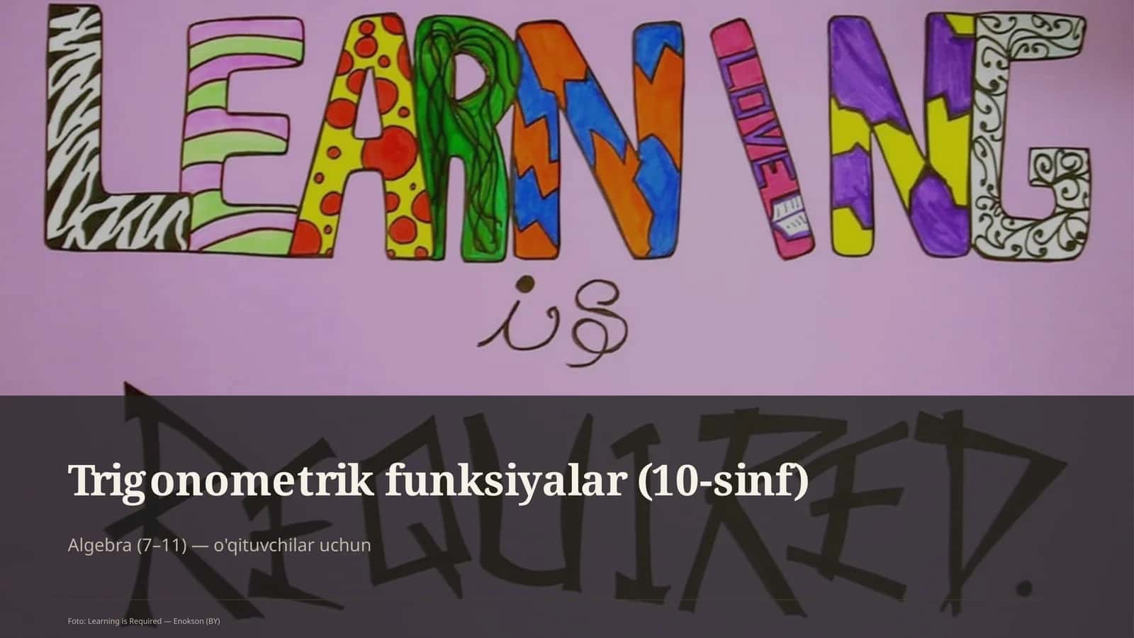 Trigonometrik funksiyalar (10-sinf)
