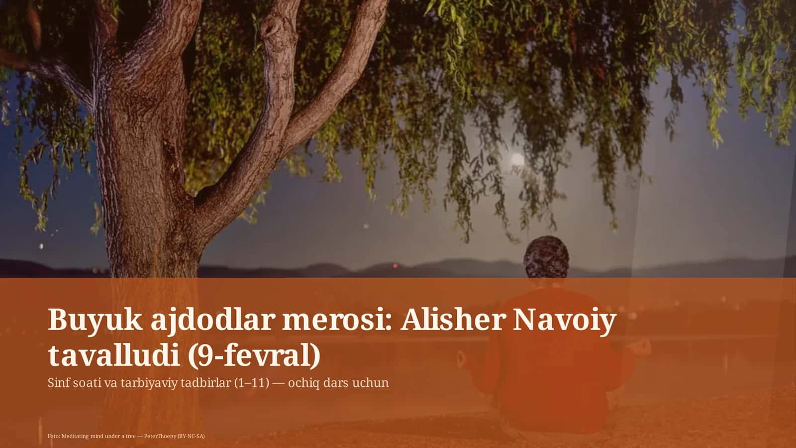 Buyuk ajdodlar merosi: Alisher Navoiy tavalludi (9-fevral)