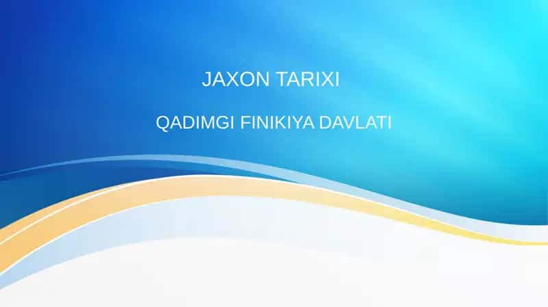 JAXON TARIXI