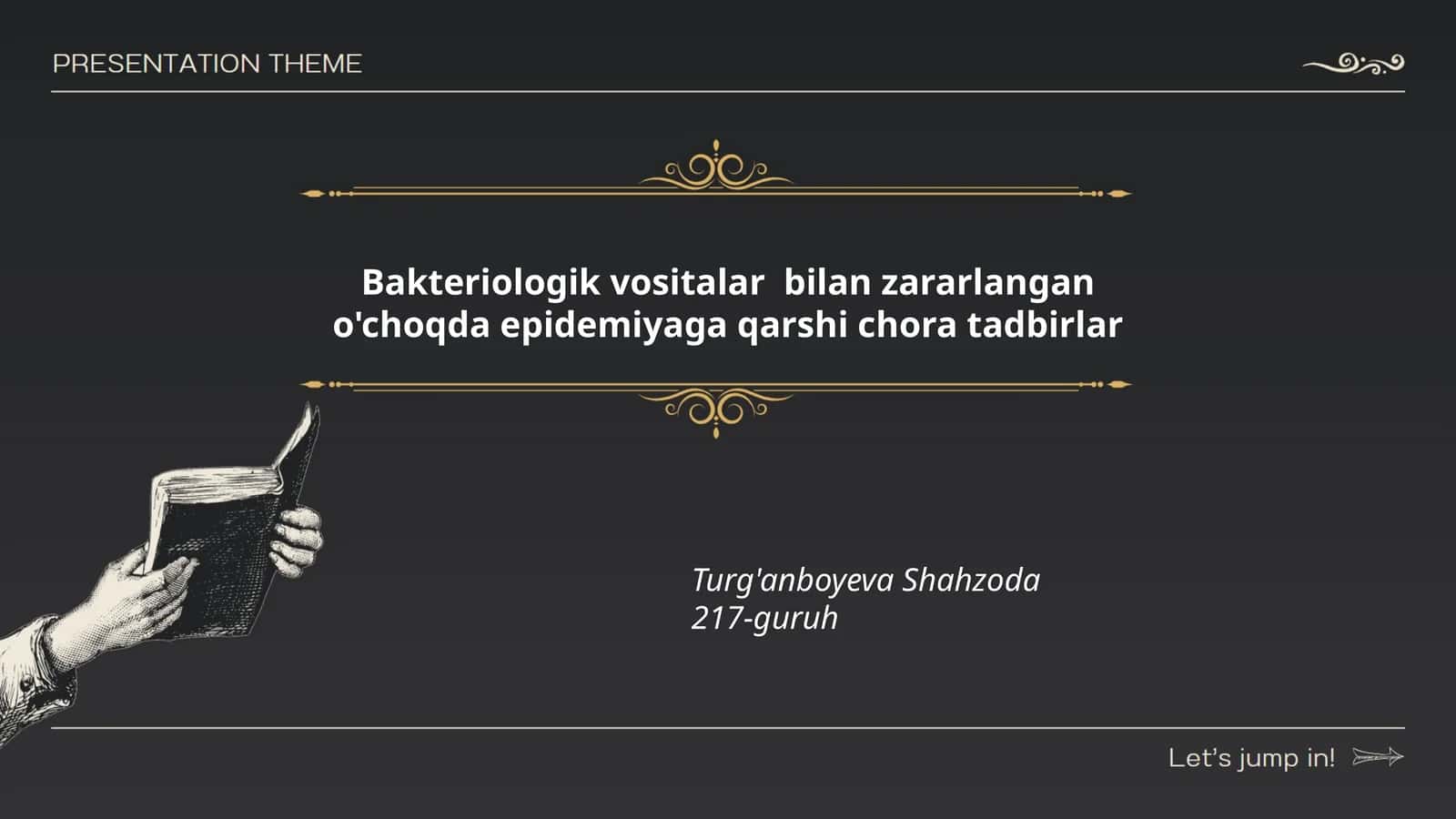 Bakteriologik vositalar bilan zararlangan o'choqda epidemiyaga qarshi chora tadbirlar