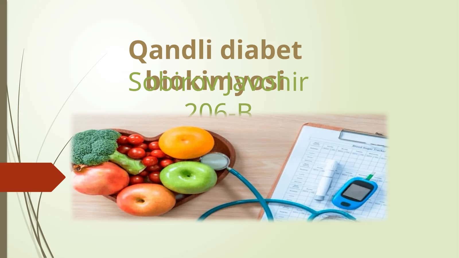 Qandlidiabet biokimyosi