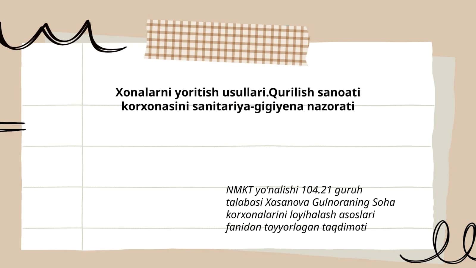 Soha korxonalarini loyihalash asoslari