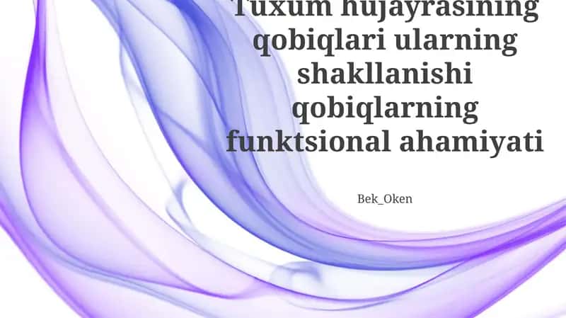 Tuxum po'stlog'ining tuzilmalari
