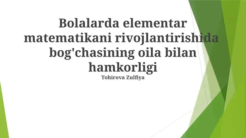 O'yinlar orqali matematika