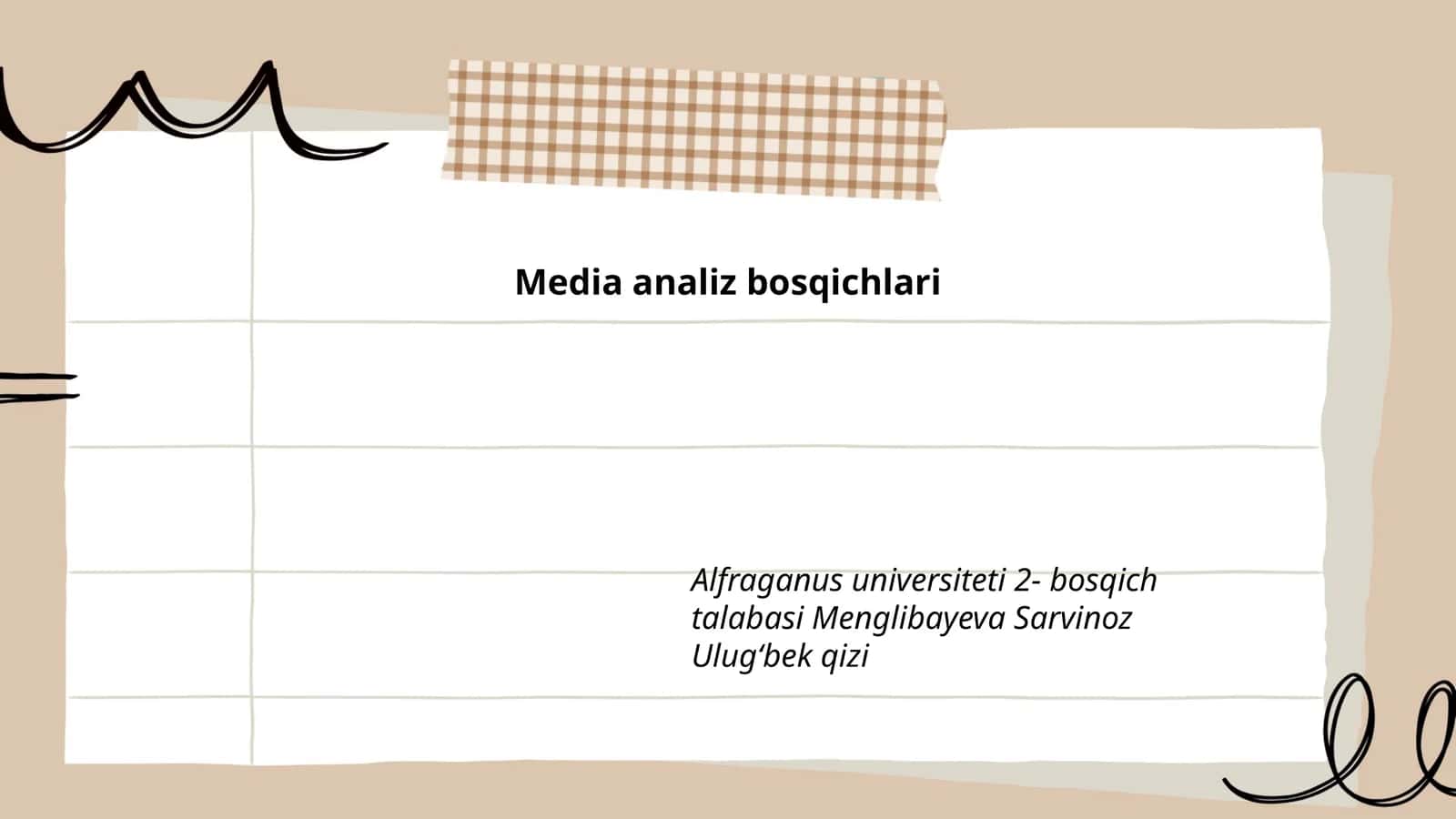Media analiz bosqichlari